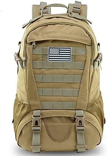 Jueachy Tactical Backpack for Men Hiking Day Pack Molle Military Rucksack Waterproof 30L EDC Bag with USA Flag Patch Jueachy Tactical Backpack for Men Hiking Day Pack Molle Military Rucksack Waterproof 30L EDC Bag with USA Flag Patch