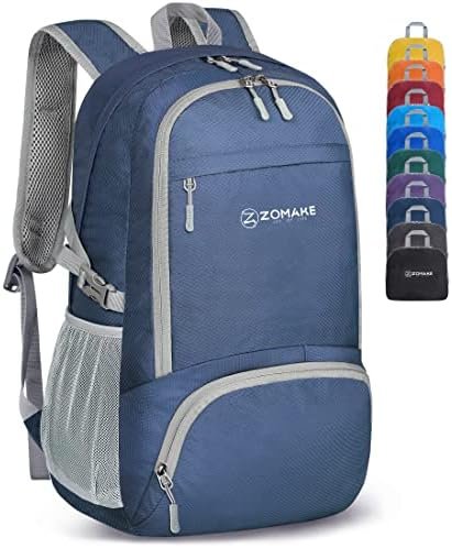 ZOMAKE Lightweight Packable Backpack 30L – Foldable Hiking Backpacks Water Resistant Compact Folding Daypack for Travel(Navy Blue) ZOMAKE Lightweight Packable Backpack 30L – Foldable Hiking Backpacks Water Resistant Compact Folding Daypack for Travel(Navy Blue)