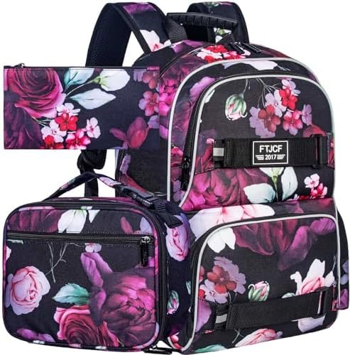ZLYERT Laptop Backpack, 16 Inch School Bookbag and Lunch Bag Set, Water Resistant Backpacks for Teens Girls Women Students ZLYERT Laptop Backpack, 16 Inch School Bookbag and Lunch Bag Set, Water Resistant Backpacks for Teens Girls Women Students