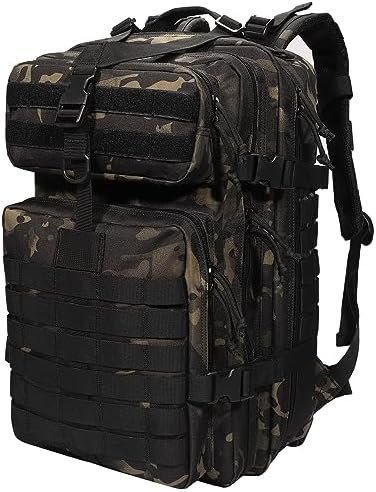 BOMTURN Tactical Military Backpack Molle Bag: 45L Waterproof Large Backpack Rucksack Army 3 Day Assault Survival Bag Pack BOMTURN Tactical Military Backpack Molle Bag: 45L Waterproof Large Backpack Rucksack Army 3 Day Assault Survival Bag Pack