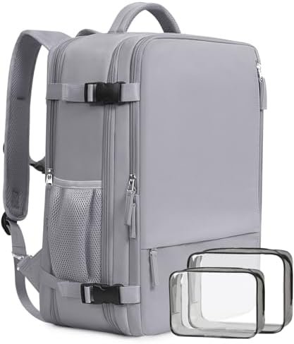 Beraliy Large Travel Backpack, Ailrline Approved Personal Item Bag, 17 Inch Laptop Backpack, 40L Carry On Travel Bag, Hiking Backpack, Casual Backpack, Dark Grey Beraliy Large Travel Backpack, Ailrline Approved Personal Item Bag, 17 Inch Laptop Backpack, 40L Carry On Travel Bag, Hiking Backpack, Casual Backpack, Dark Grey