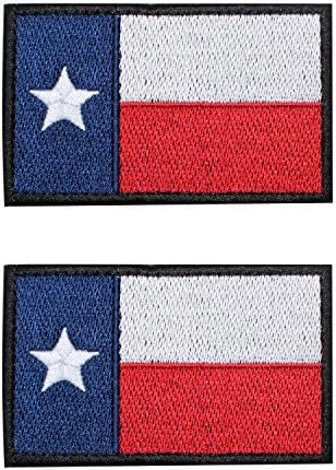 EJG 2pcs Hook and Loop Fastener Patch, Texas Flag Tactical Morale Embroidered Patches Badge Cool Punk Rock Music Skull Head for Caps Bags Backpacks Vest Military Uniforms Gears DIY Accessories EJG 2pcs Hook and Loop Fastener Patch, Texas Flag Tactical Morale Embroidered Patches Badge Cool Punk Rock Music Skull Head for Caps Bags Backpacks Vest Military Uniforms Gears DIY Accessories