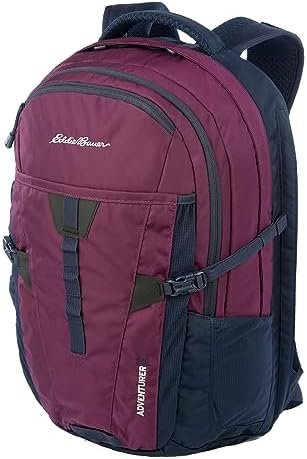 Eddie Bauer Adventurer Backpack with Organization Compartments and Hydration/Laptop Compatible Sleeve (Multiple Sizes Available), Women’s Adeventurer-Plum, 30L Eddie Bauer Adventurer Backpack with Organization Compartments and Hydration/Laptop Compatible Sleeve (Multiple Sizes Available), Women’s Adeventurer-Plum, 30L