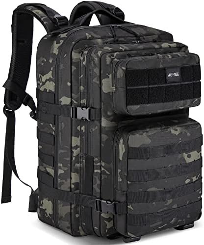 HOMIEE Military Tactical Backpack 45L Rucksack Large Army 3 Day Assault Pack Heavy Duty Molle Bugout Bag Survival Daypack HOMIEE Military Tactical Backpack 45L Rucksack Large Army 3 Day Assault Pack Heavy Duty Molle Bugout Bag Survival Daypack