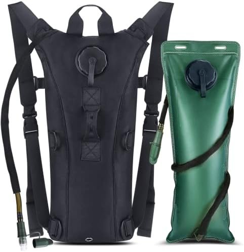 Hydration Pack Backpack with 3L Bladder, Tactical Water Bag for Hiking, Biking, Running, Walking and Climbing Hydration Pack Backpack with 3L Bladder, Tactical Water Bag for Hiking, Biking, Running, Walking and Climbing