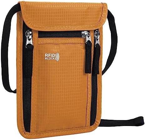 KEAFOLS Travel Pouch Neck Wallet Family Passport Holder Organizer Case with RFID Blocking KEAFOLS Travel Pouch Neck Wallet Family Passport Holder Organizer Case with RFID Blocking