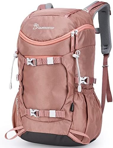 MOUNTAINTOP 28L Hiking Backpack for Women Outdoor Backpack for Camping Cycling and Traveling, 20.5×12.2×6.3 IN, Pink MOUNTAINTOP 28L Hiking Backpack for Women Outdoor Backpack for Camping Cycling and Traveling, 20.5×12.2×6.3 IN, Pink