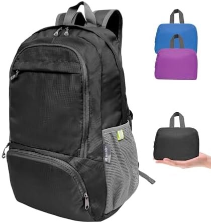 MULISOFT 30L Travel Packable Backpack, Foldable Hiking Backpack for Men & Women, Water-Resistant Lightweight Backpack for Camping, Outdoor, Cycling, Daypack with 8 Compartments MULISOFT 30L Travel Packable Backpack, Foldable Hiking Backpack for Men & Women, Water-Resistant Lightweight Backpack for Camping, Outdoor, Cycling, Daypack with 8 Compartments
