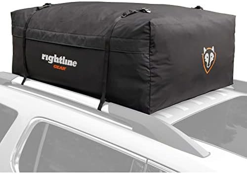 Rightline Gear Range 3 Weatherproof Rooftop Cargo Carrier for Top of Vehicle, Attaches With or Without Roof Rack, 18 Cubic Feet, Black Rightline Gear Range 3 Weatherproof Rooftop Cargo Carrier for Top of Vehicle, Attaches With or Without Roof Rack, 18 Cubic Feet, Black