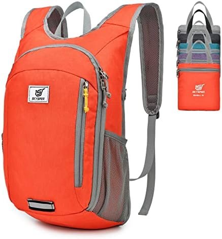 SKYSPER Small Daypack 10L Hiking Backpack Packable Lightweight Travel Day Pack for Women Men(Orange) SKYSPER Small Daypack 10L Hiking Backpack Packable Lightweight Travel Day Pack for Women Men(Orange)