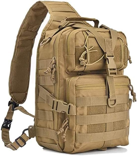 hopopower Tactical Sling Bag Pack Military Rover Shoulder Backpack EDC Assault Range Bag, Water-Resistant hopopower Tactical Sling Bag Pack Military Rover Shoulder Backpack EDC Assault Range Bag, Water-Resistant