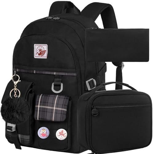 AGSDON 3PCS Backpack for Girls Boys Set, Laptop College School Bookbag and lunch bog, 15.6″ Water Resistant Backpacks AGSDON 3PCS Backpack for Girls Boys Set, Laptop College School Bookbag and lunch bog, 15.6″ Water Resistant Backpacks
