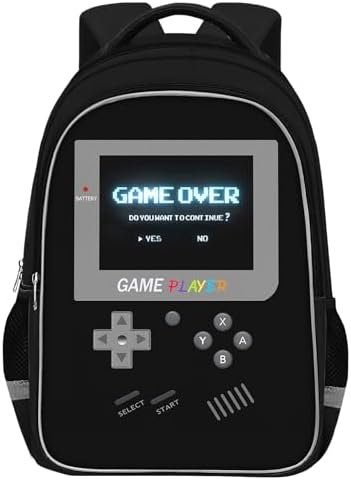 TILYTADLY School Backpack For Boys – Gamer Boys Backpack For Kids Children Teens Elementary Middle School – Ages 6-18,17″ TILYTADLY School Backpack For Boys – Gamer Boys Backpack For Kids Children Teens Elementary Middle School – Ages 6-18,17″