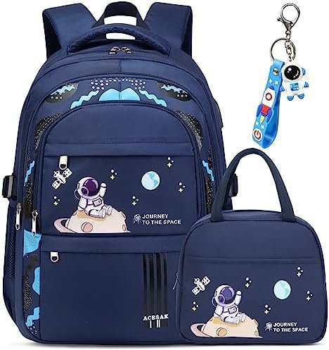 ACESAK Backpack for Boys – Boy Backpack Schoolbag for Boys Kids Children Teens Girls Elementary Middle School Bags, Waterproof Lightweight Kids Bookbag Backpacks Casual Daypack with Lunch Bag Set ACESAK Backpack for Boys – Boy Backpack Schoolbag for Boys Kids Children Teens Girls Elementary Middle School Bags, Waterproof Lightweight Kids Bookbag Backpacks Casual Daypack with Lunch Bag Set