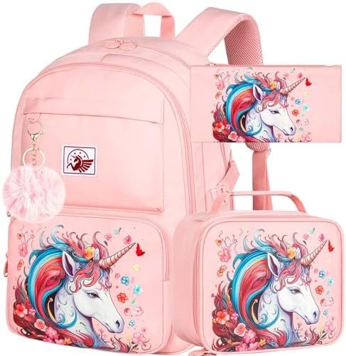 AGSDON 3PCS Backpack for Girls Boys Set, Laptop College School Bookbag and lunch bog, 15.6″ Water Resistant Backpacks AGSDON 3PCS Backpack for Girls Boys Set, Laptop College School Bookbag and lunch bog, 15.6″ Water Resistant Backpacks