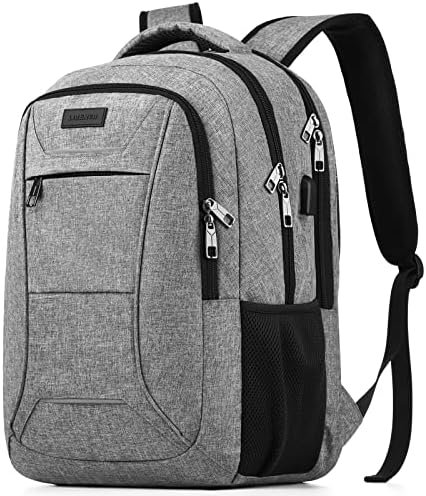 BIKROD Laptop Backpack for Men and Women, 17 Inch Large School Backpacks for Teens, Business Anti Theft Durable Travel Back Pack, Water Resistant Computer Bag with USB Charging Port, Grey BIKROD Laptop Backpack for Men and Women, 17 Inch Large School Backpacks for Teens, Business Anti Theft Durable Travel Back Pack, Water Resistant Computer Bag with USB Charging Port, Grey