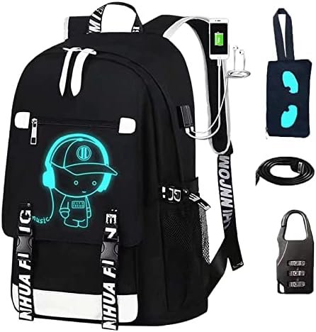 Backpack for Boys.Laptop Backpack with USB Charging Port, Bookbag for School with Anti-Theft Lock,Teens Backpack Cool Backpack for Boys Includes Pencil Bag,luminous Backpack Backpack for Boys.Laptop Backpack with USB Charging Port, Bookbag for School with Anti-Theft Lock,Teens Backpack Cool Backpack for Boys Includes Pencil Bag,luminous Backpack