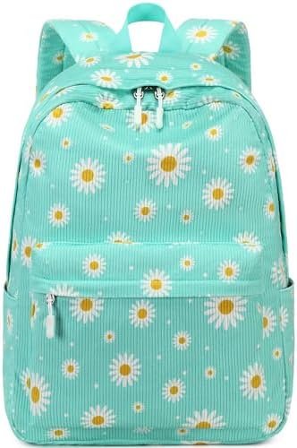 Backpack for Teen Girls Corduroy Bookbags Elementary Middle High School Backpack Daisy School Bag Lightweight Women Travel Casual Daypacks Backpack for Teen Girls Corduroy Bookbags Elementary Middle High School Backpack Daisy School Bag Lightweight Women Travel Casual Daypacks