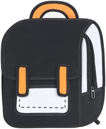Cute Kids Cartoon Backpack for Boys and Girls, Toddler 2D Drawing Style Comic Fun weird School Pack Bag Cute Kids Cartoon Backpack for Boys and Girls, Toddler 2D Drawing Style Comic Fun weird School Pack Bag