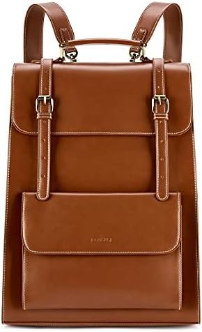 ECOSUSI Laptop Backpack for Women PU Leather Backpack Vintage for Laptop 15.6 inches Computer Bag College Bookbag ECOSUSI Laptop Backpack for Women PU Leather Backpack Vintage for Laptop 15.6 inches Computer Bag College Bookbag