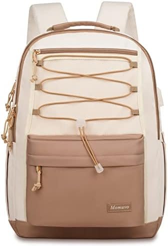 MOMUVO Classic Backpack for Women, Lightweight High School Bookbag for Teens Girls, Waterproof 15.6 Inch Laptop Bag with USB Charging Port for College Work Travel Trip MOMUVO Classic Backpack for Women, Lightweight High School Bookbag for Teens Girls, Waterproof 15.6 Inch Laptop Bag with USB Charging Port for College Work Travel Trip