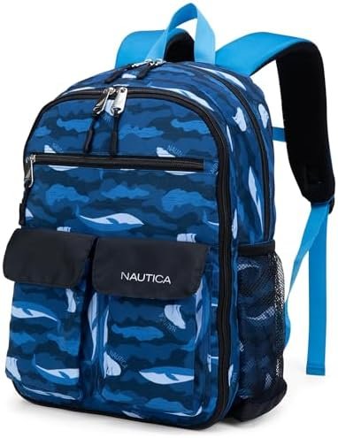Nautica Kids Backpack for School | Kindergarten Elementary Kids Backpack | 16″ Tall | Polar Camo Nautica Kids Backpack for School | Kindergarten Elementary Kids Backpack | 16″ Tall | Polar Camo