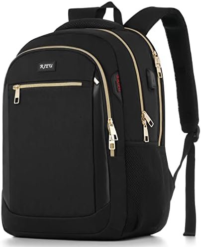 RJEU Business Travel Backpack, Anti Theft Slim Durable Laptops Backpack with USB Charging Port, Water Resistant College School Backpack Gifts for Women Fits 15.6 Inch Notebook Over 3 Years Old RJEU Business Travel Backpack, Anti Theft Slim Durable Laptops Backpack with USB Charging Port, Water Resistant College School Backpack Gifts for Women Fits 15.6 Inch Notebook Over 3 Years Old