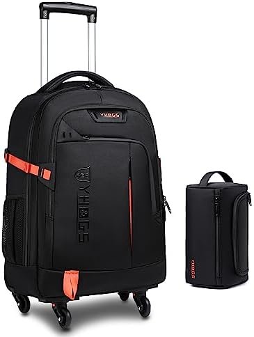 RUCYEN Rolling Backpack, Rolling Wheeled Backpack for Men Women, 22 inch Backpack with Carry-on Bag, Backpack with Detachable Wheels, for Business Travel 2 Pack RUCYEN Rolling Backpack, Rolling Wheeled Backpack for Men Women, 22 inch Backpack with Carry-on Bag, Backpack with Detachable Wheels, for Business Travel 2 Pack
