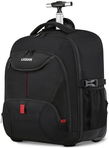 Rolling Backpack, Large Backpack with Wheels for Men Women Adults, 17inch Waterproof Wheeled Travel Laptop Backpack Carry on Luggage Bag Trolley Suitcase Business College School Computer Bookbag,Black Rolling Backpack, Large Backpack with Wheels for Men Women Adults, 17inch Waterproof Wheeled Travel Laptop Backpack Carry on Luggage Bag Trolley Suitcase Business College School Computer Bookbag,Black