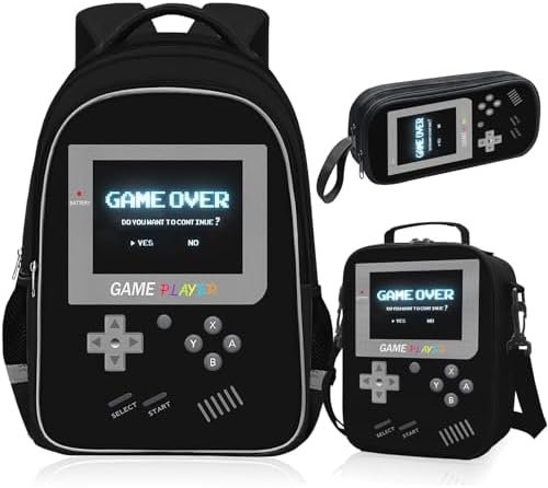 School Backpack For Boys – Gamer Boys Backpack For Kids Children Teens Elementary Middle School – Ages 6-18,17″ School Backpack For Boys – Gamer Boys Backpack For Kids Children Teens Elementary Middle School – Ages 6-18,17″