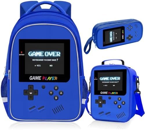 TILYTADLY School Backpack For Boys – Gamer Boys Backpack For Kids Children Teens Elementary Middle School – Ages 6-18,17″ TILYTADLY School Backpack For Boys – Gamer Boys Backpack For Kids Children Teens Elementary Middle School – Ages 6-18,17″