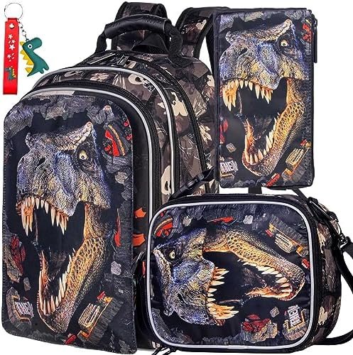 TXHVO 3PCS Backpack for Girls Boys, 16″ School Bookbag with Lunch Box, Unicorn Dinosaur Backpacks for Elementary Preschool TXHVO 3PCS Backpack for Girls Boys, 16″ School Bookbag with Lunch Box, Unicorn Dinosaur Backpacks for Elementary Preschool