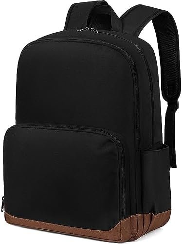 Vorspack Backpack for Women Men – Lightweight Bookbag with Padded Slot for Work College Travel – Black Vorspack Backpack for Women Men – Lightweight Bookbag with Padded Slot for Work College Travel – Black