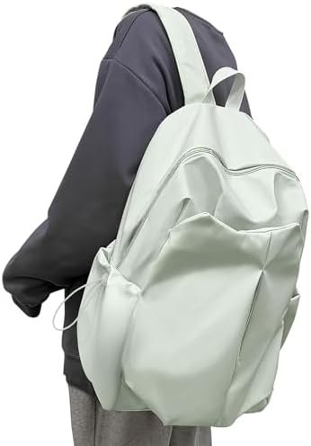 WEPOET Basic Backpack For High School Women Men,Lightweight Casual Daypack College Backpack,Simple Bookbag For Teens Boys Girls,Waterproof School Bag(Green) WEPOET Basic Backpack For High School Women Men,Lightweight Casual Daypack College Backpack,Simple Bookbag For Teens Boys Girls,Waterproof School Bag(Green)