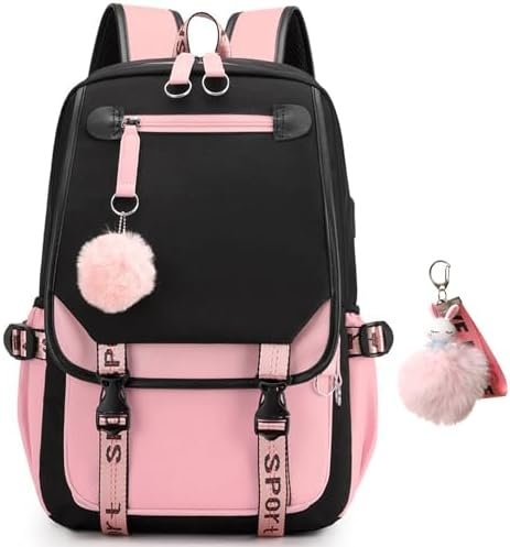 youcoscos Girls Backpack Aesthetic Backpack Cute School Bag Bookbag with USB Charge Port Outdoor Daypack for Teen Girls youcoscos Girls Backpack Aesthetic Backpack Cute School Bag Bookbag with USB Charge Port Outdoor Daypack for Teen Girls